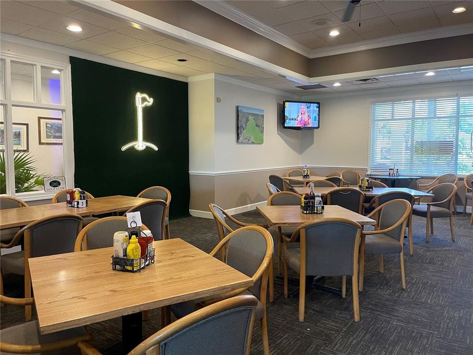 Dining In the Clubhouse