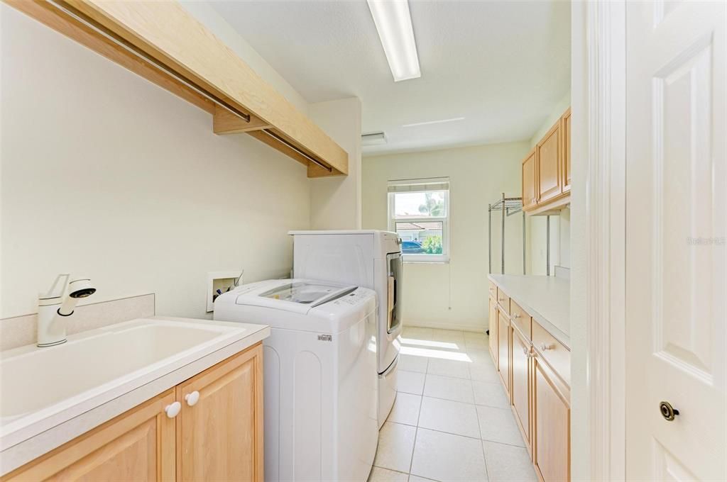 Laundry Room with Craft area in Back Left