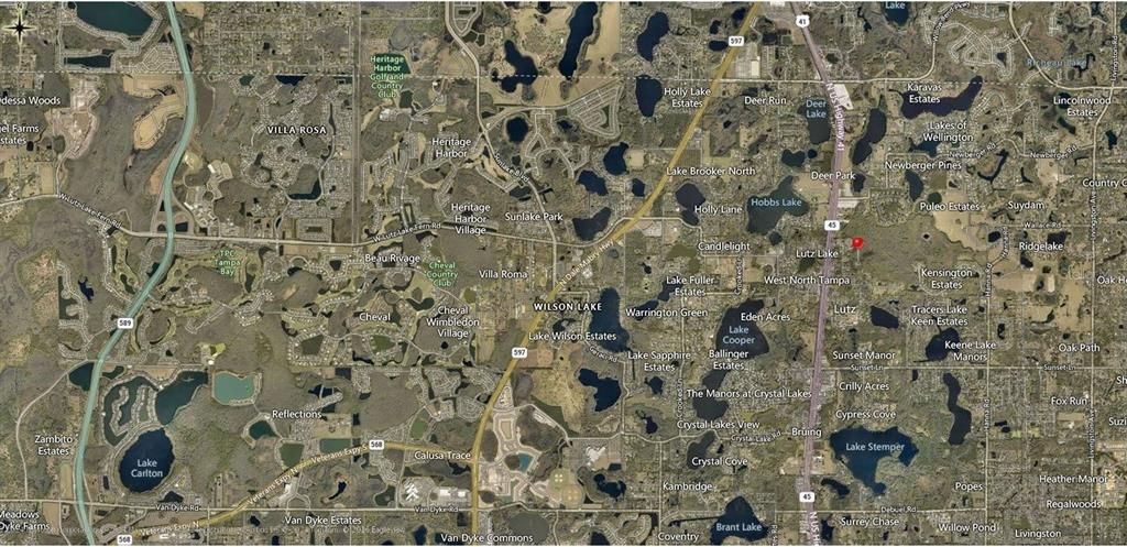 OVERVIEW SHOWING VETERANS EXPRESSWAY/SUNCOAST PARKWAY and N. DALE MABRY.  THESE PARCELS of VACANT LAND are LOCATED SOOOOOO CLOSE TO EVERYTHING!