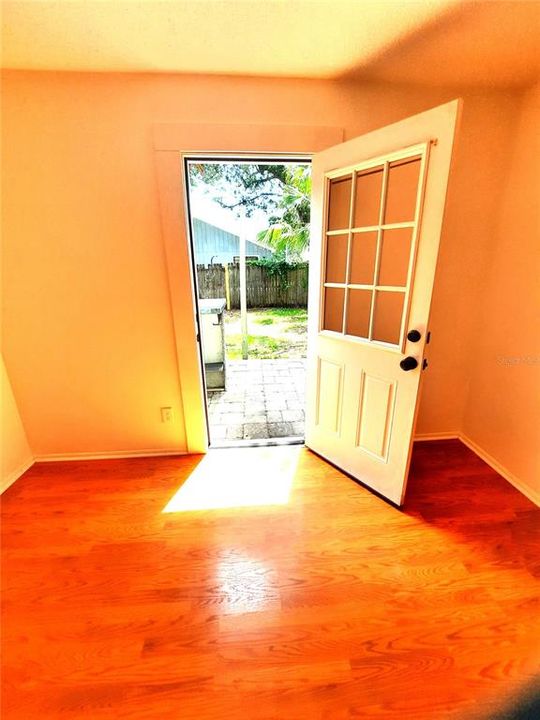 Door to Back Yard From Master Bed Room