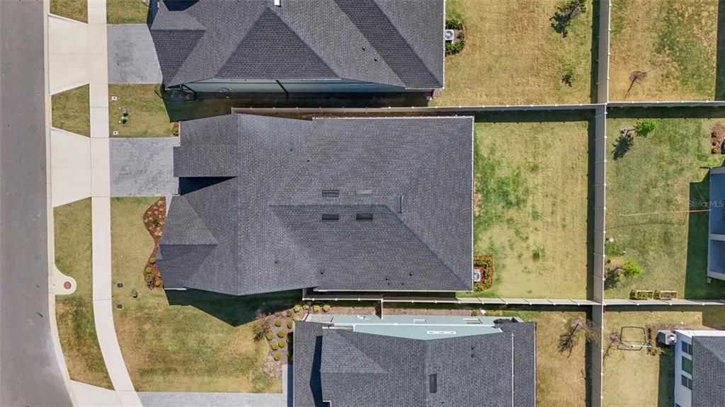 Aerial above the home