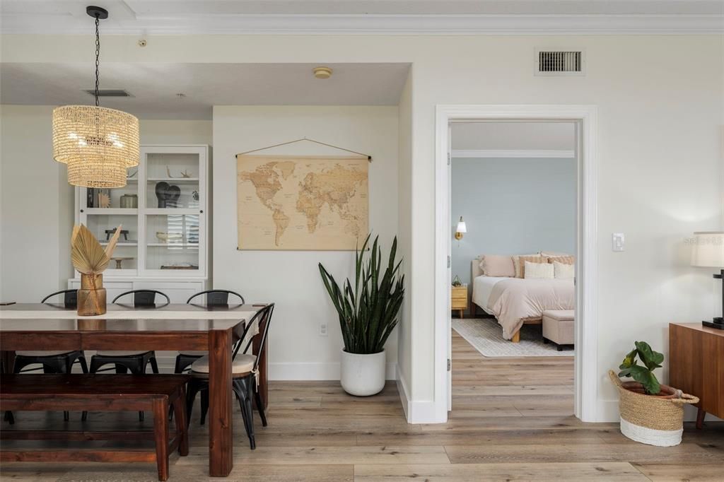 Dining Area with Beautiful Built-in