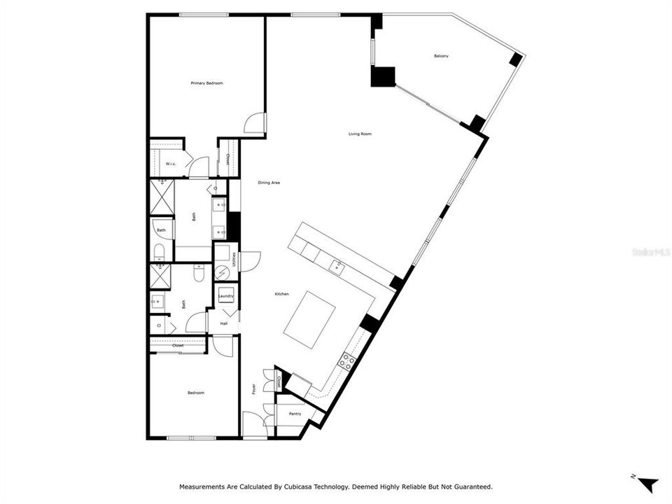 Floor Plan for #224 Corner Unit