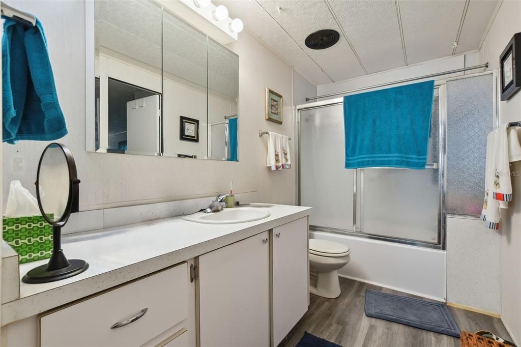 Primary bathroom leads to Bedroom 2