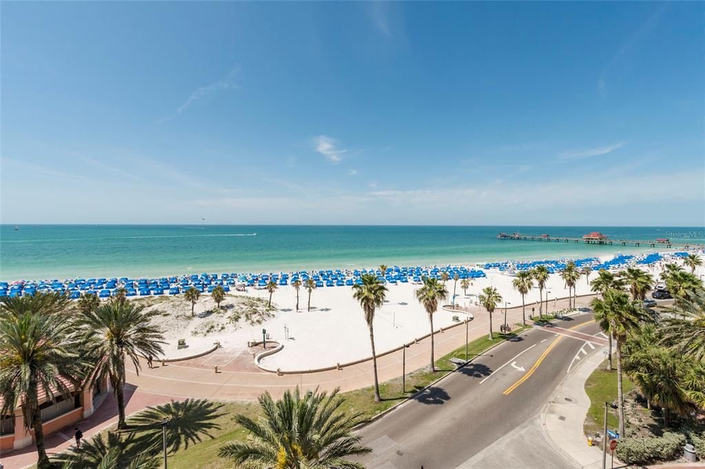 Areal view of Clearwater Beach