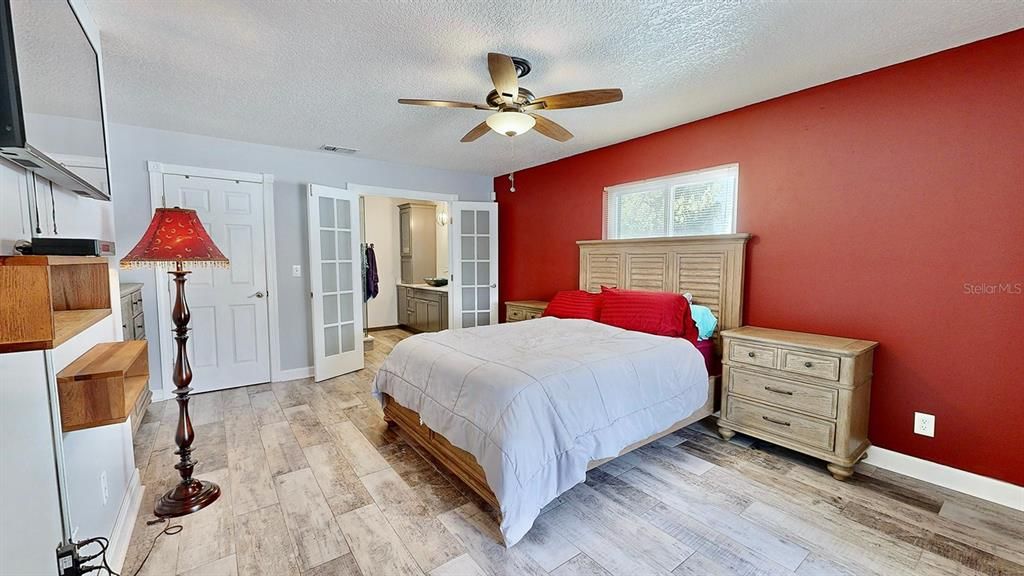 Master bedroom with access to lanai; plenty of room for a king-size bed!