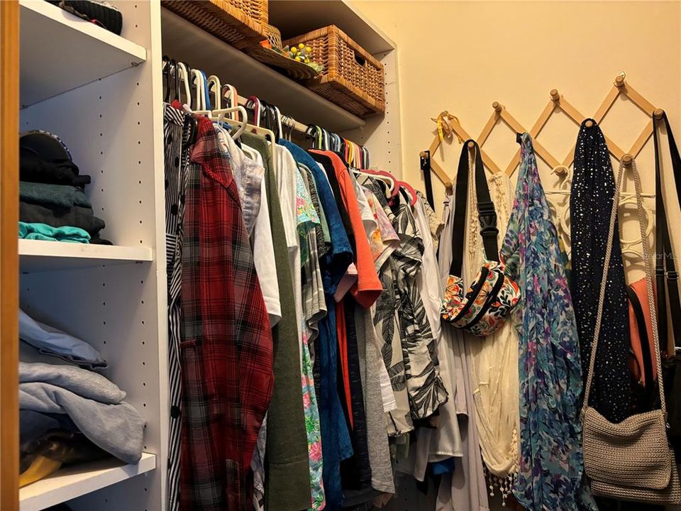all closets have built-in shelving