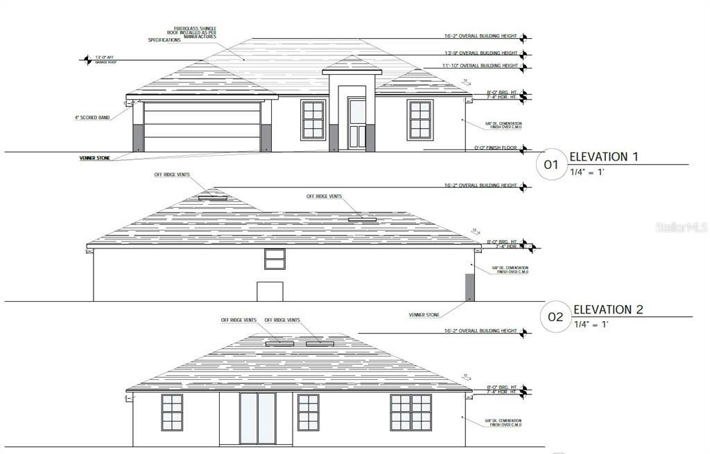 Actual Elevation - Please see PDF attached MLS users.