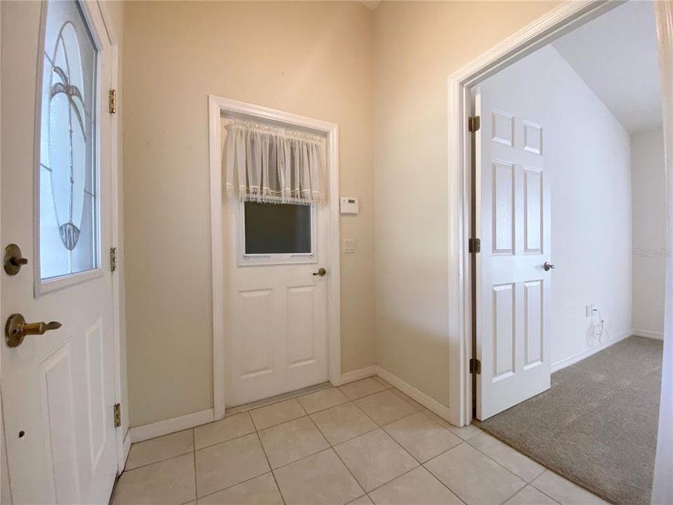 Entry to home and Garage Door