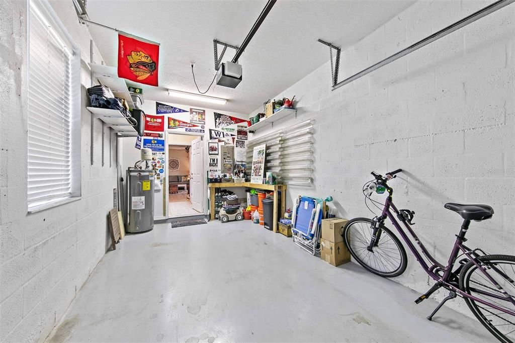 1 car garage with storage