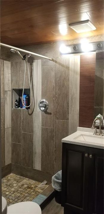 Dual shower heads and updated tile!