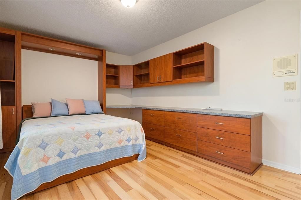 Third bedroom with large Murphy bed.
