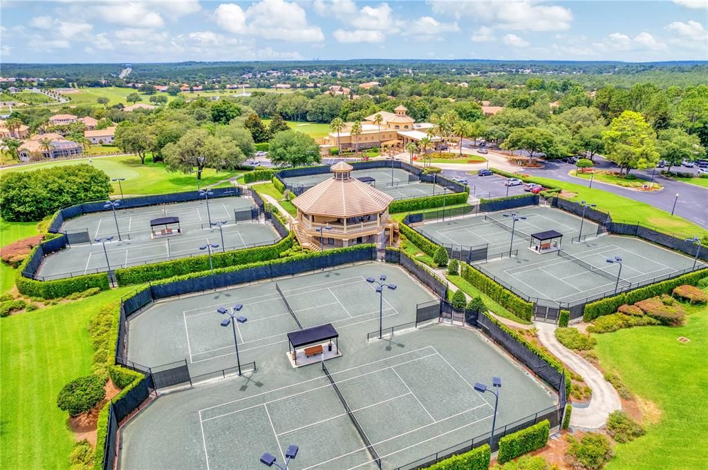 The tennis facility located at the main clubhouse.