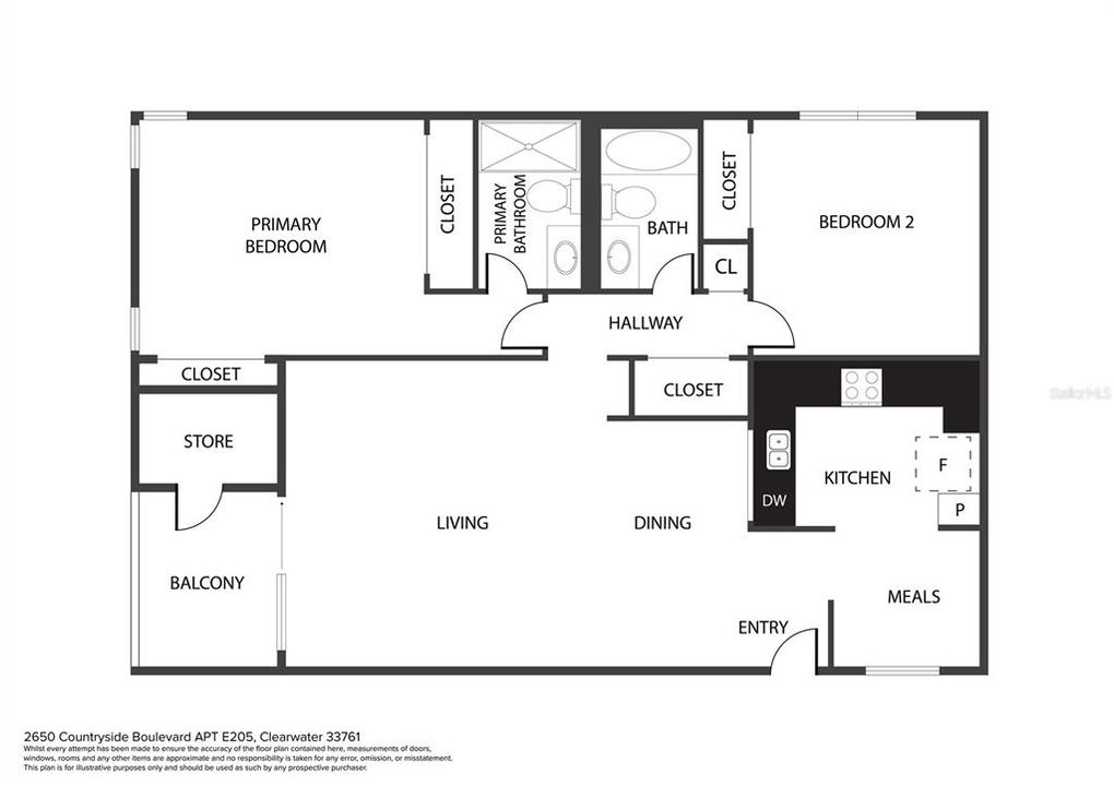 Activo con contrato: $185,000 (2 camas, 2 baños, 1070 Pies cuadrados)