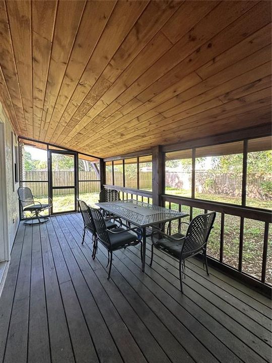 Back Covered and Screened Porch