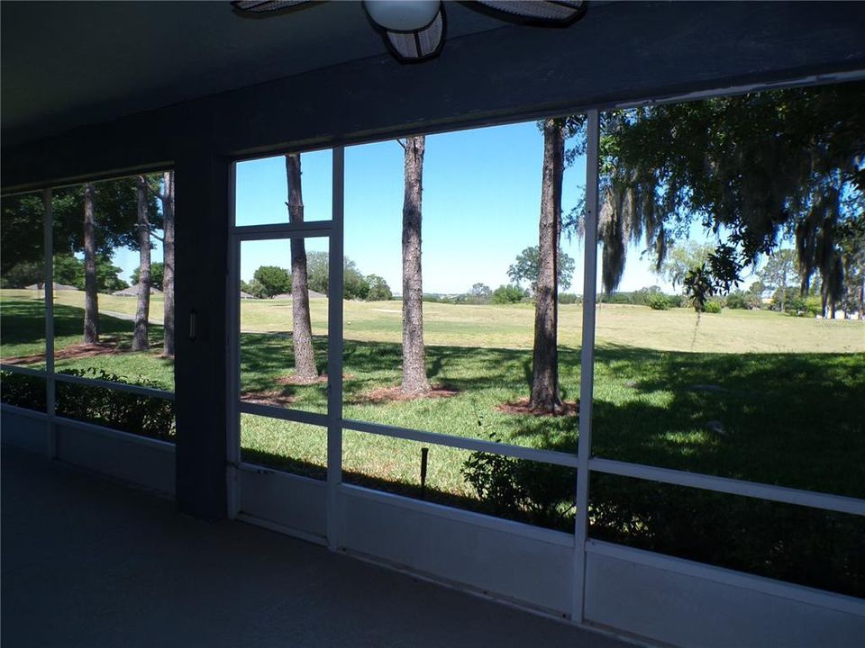 Golf view from back screened porch