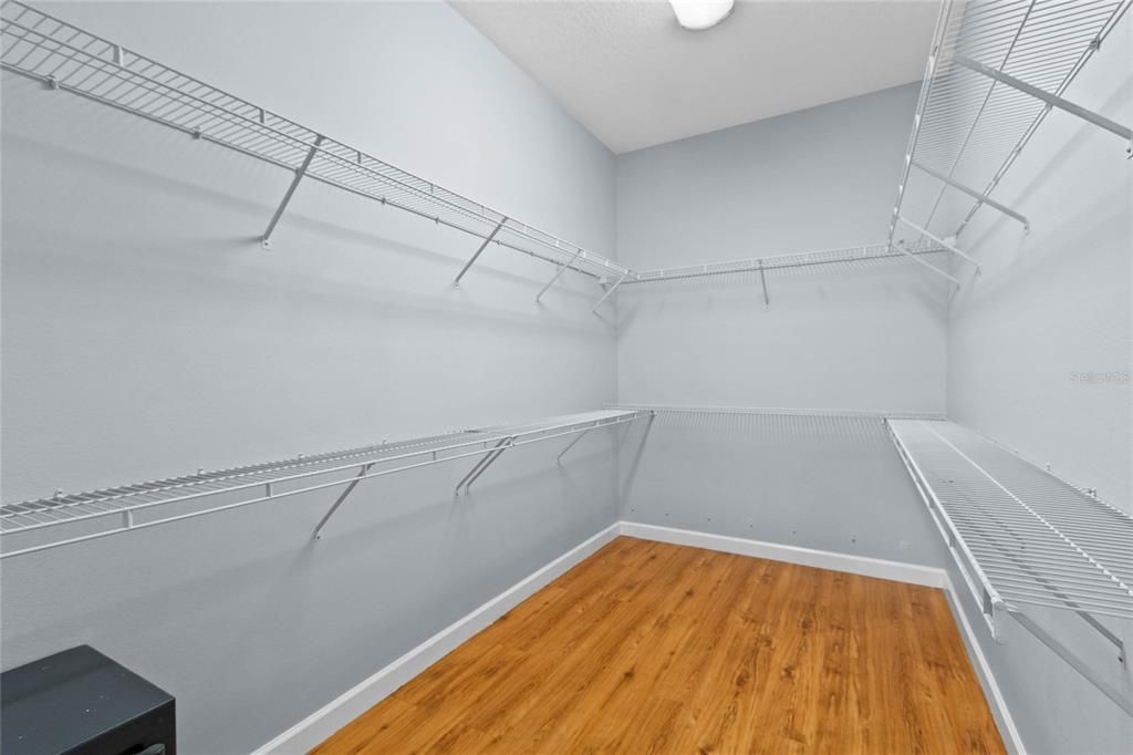 Located just off the master bath, this home features an expansive walk in closet