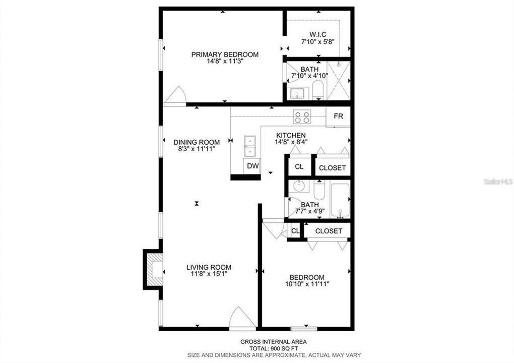 For Sale: $234,900 (2 beds, 2 baths, 900 Square Feet)