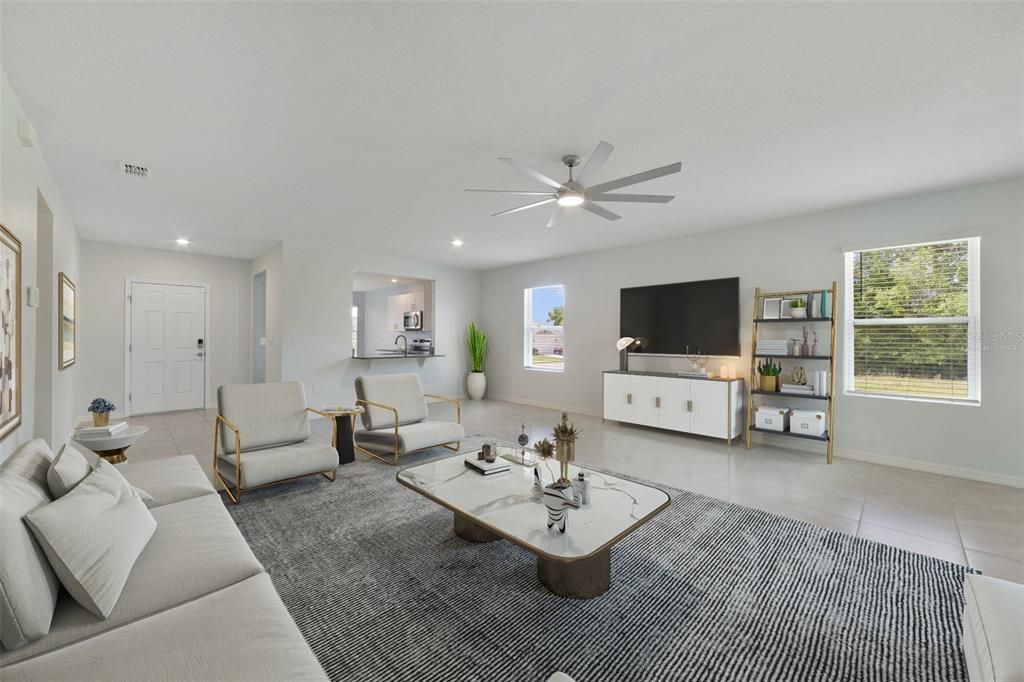 Light & bright open concept! Virtually Staged.