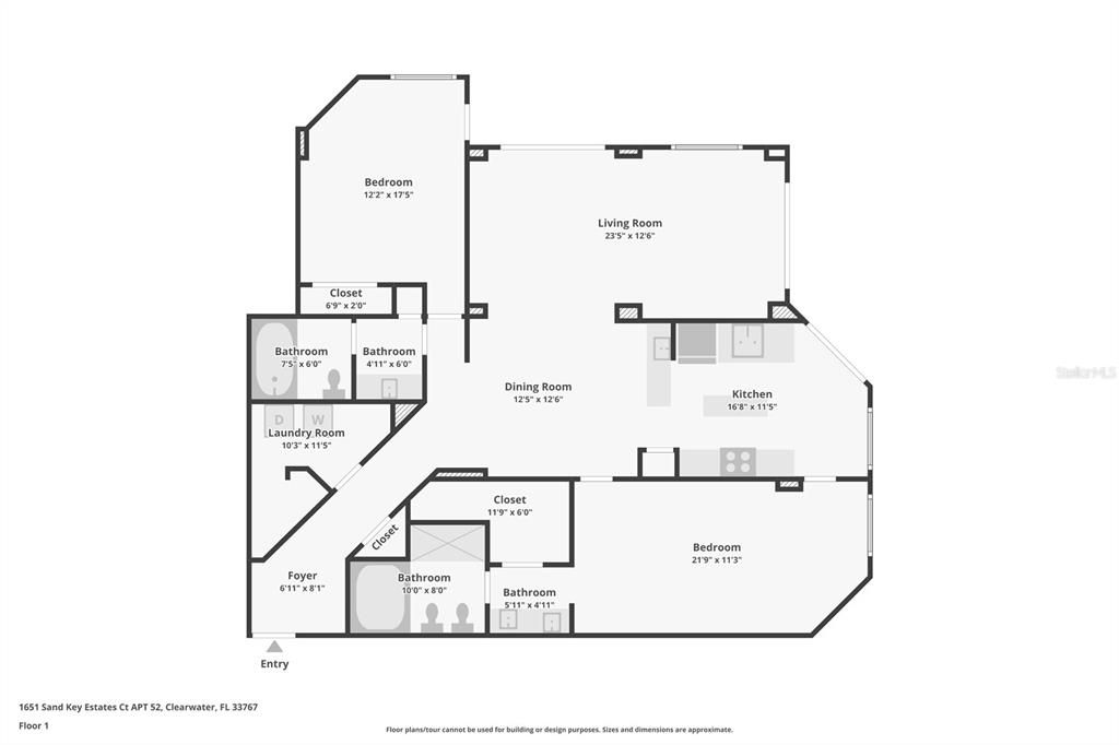 For Sale: $670,000 (2 beds, 2 baths, 1530 Square Feet)