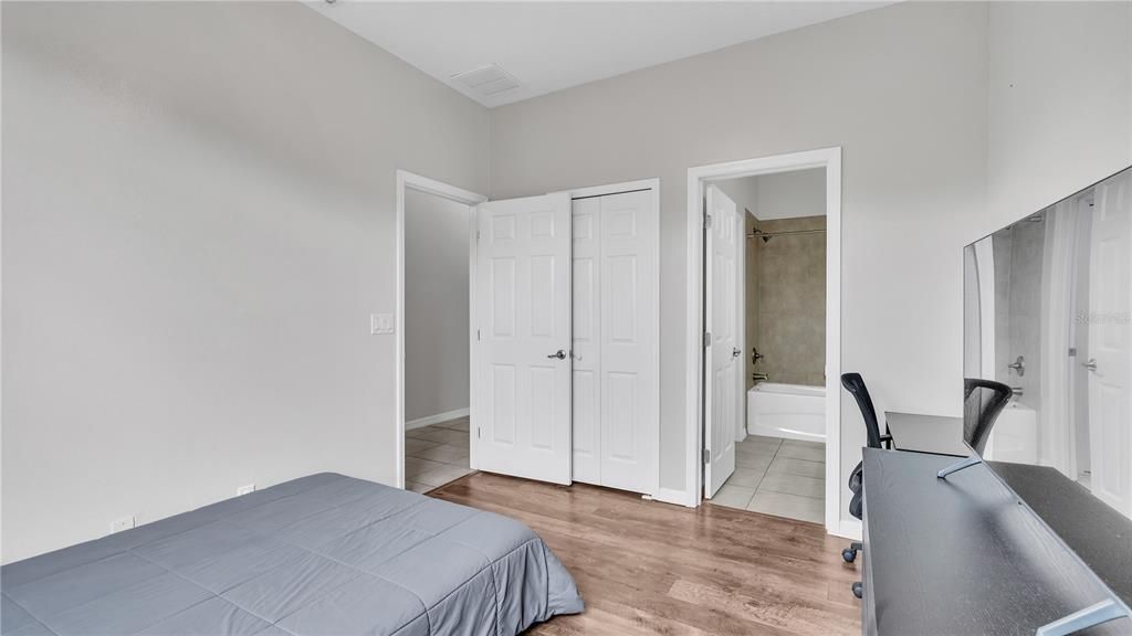 2nd bedroom with jack and jill entrance to 2nd bath.