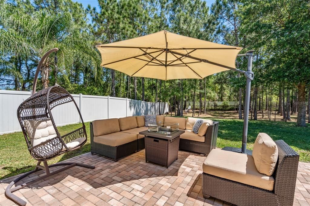Enjoy the outdoors on this extended patio