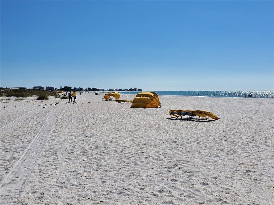 expansive white sand beaches of Treasure Island, FL