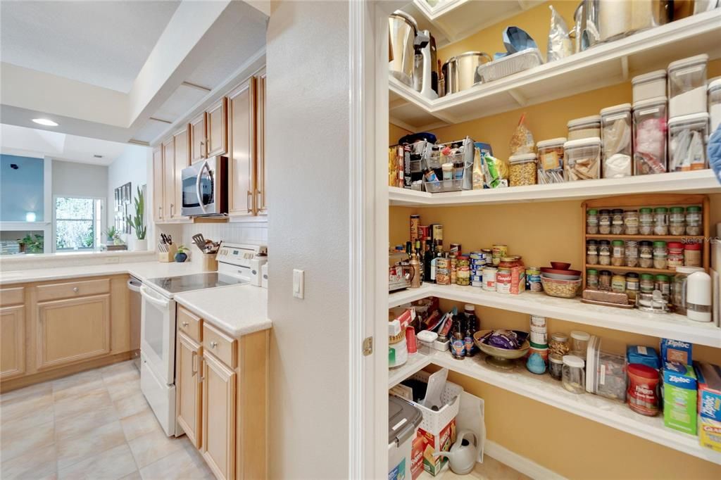 Kitchen Pantry - Solid Wooden Shelves!
