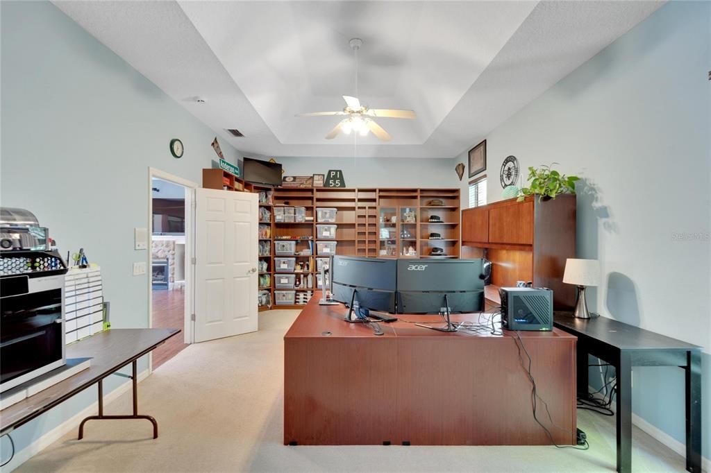 Primary Suite/Owner Suite #2 (used as an office by current owners) is super versatile!  Flex Space!