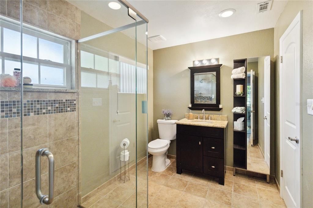 Spacious Bathroom with Walk-In Shower