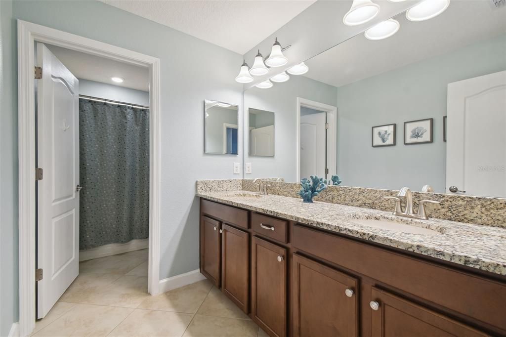 Granite Countertops and Double Sinks