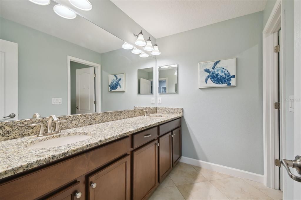 Double Sinks in Upstairs Bathroom