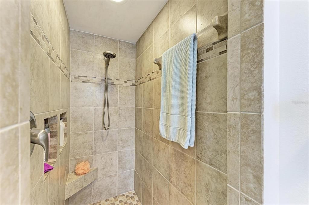 Walk-in Shower with New Filtered Showerhead