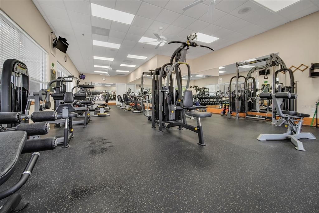 Fitness room at main clubhouse