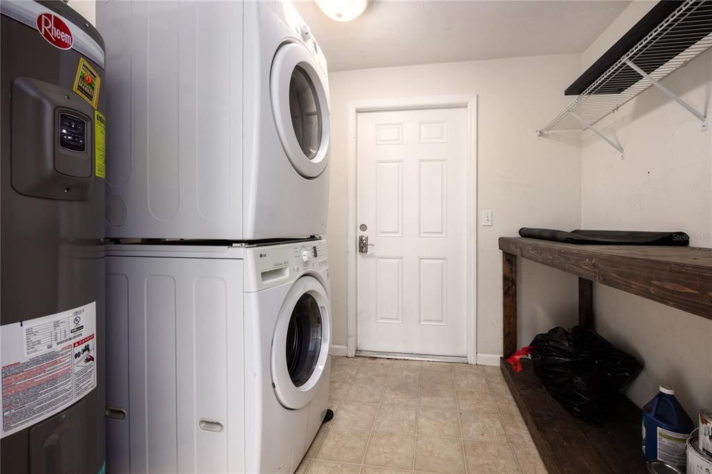 Indoor laundry room
