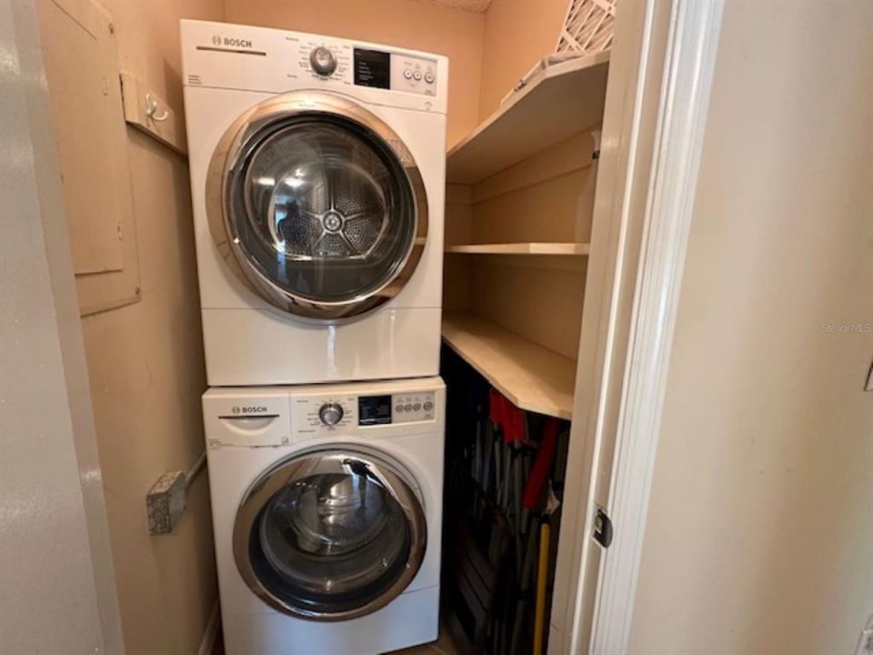 Full size washer and dryer stacked