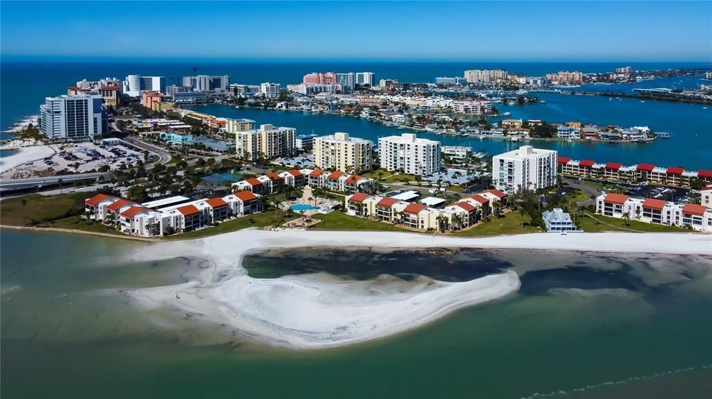 Clearwater Point does have sand and beach to enjoy
