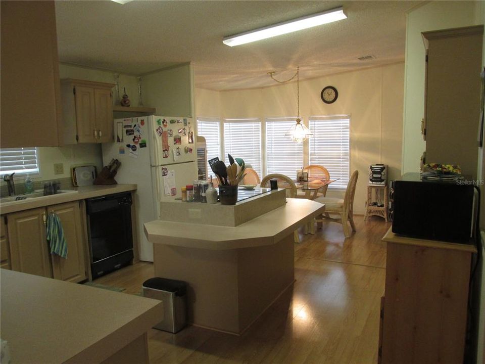 Kitchen and dinette area.