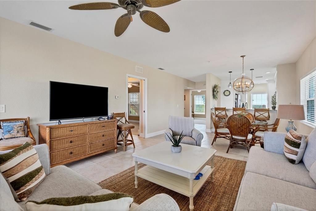 Open concept Living Room-Dining Room & Kitchen