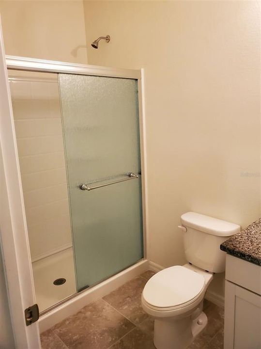 shower in in-law suite bathroom