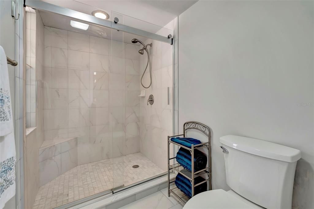 Primary shower area