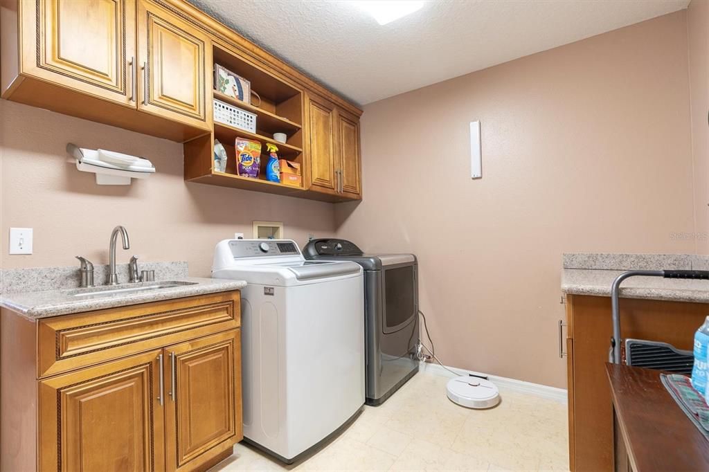 Spacious Laundry Room Off Garage