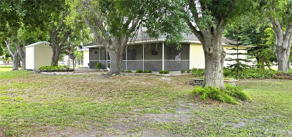 Rear view of home