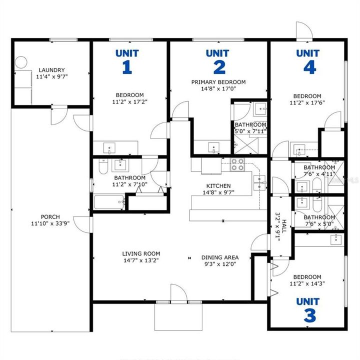 For Rent: $1,200 (1 beds, 1 baths, 223 Square Feet)
