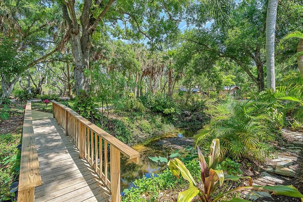 Bridge to the guest house