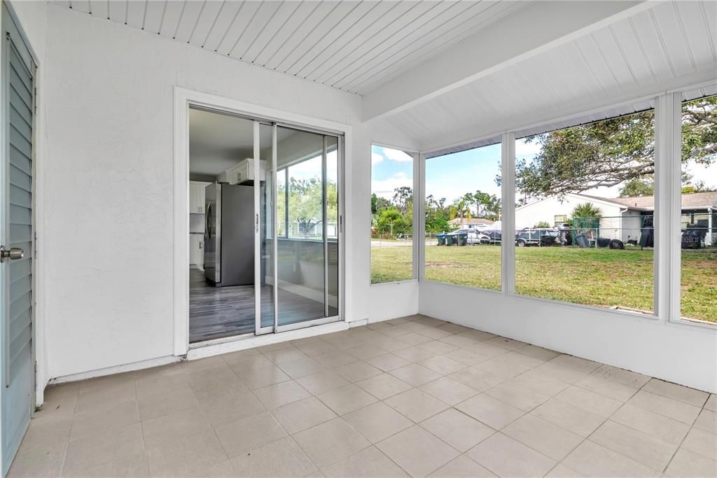 rear screened porch