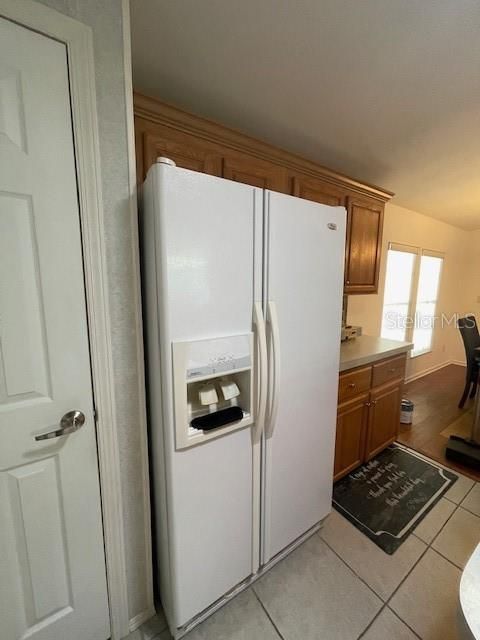 PANTRY CLOSET AND SIDE BY SIDE FRIDGE