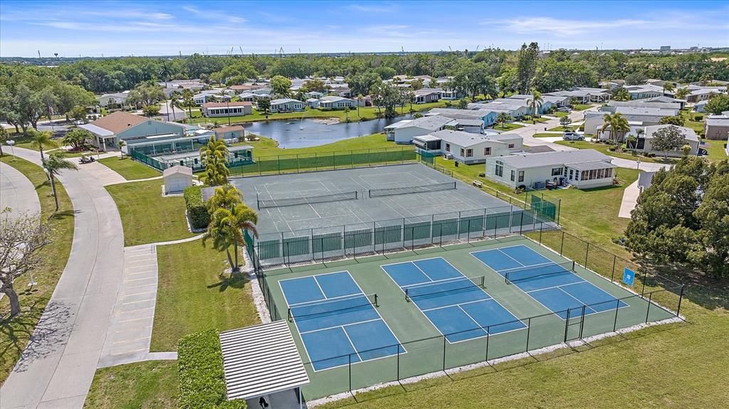 Tennis courts and pickleball courts