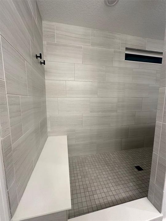 entrance to super shower in main bathroom