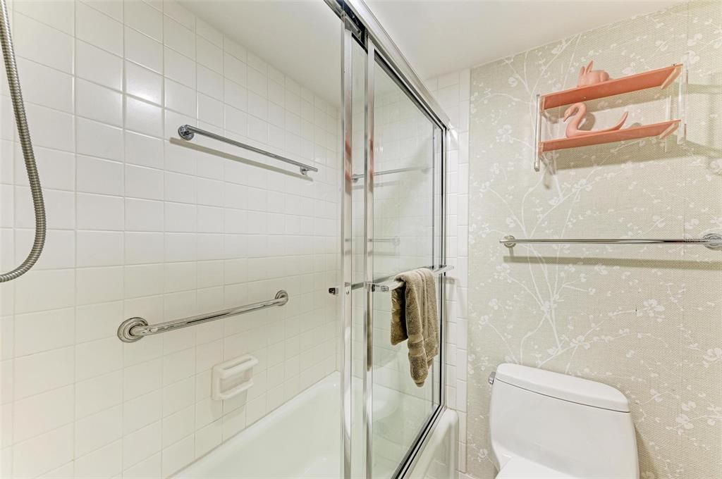 guest bath with walk-in shower